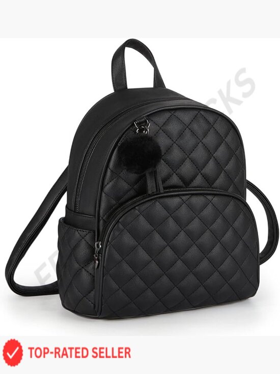 Mini Backpack for Women Leather Small Bookbag Travel Shoulder Bag Cute Tassel